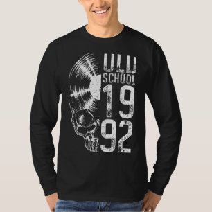 Camiseta Viejo colegio 1992 Récord de vinilo vintage en crá