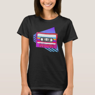 Camiseta Viejo colegio de música cassette de 80