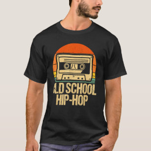 Camiseta Viejo colegio retro de moda Hip Hop Cassette de lo