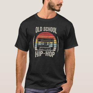 Camiseta Viejo colegio retro de moda Hip Hop Cassette de lo