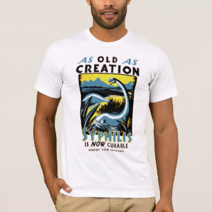 Camiseta Viejo como sífilis del ~ de la creación es curab