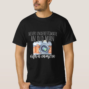 Camiseta Viejo Con Cámara
