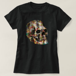 Camiseta Viejo cráneo asusta Guay y Halloween gótico único