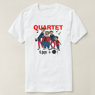 Camiseta Viejo cuarteto de la barbería de la moda