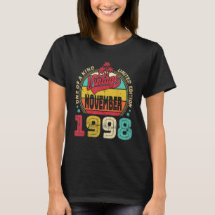 Camiseta Viejo cumpleaños número 24 desde noviembre de 1998