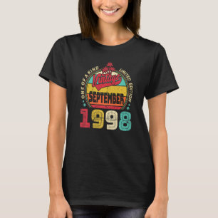 Camiseta Viejo cumpleaños número 24 desde septiembre de 199