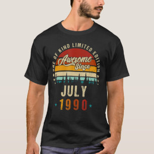 Camiseta Viejo cumpleaños número 32 desde julio de 1990 épi