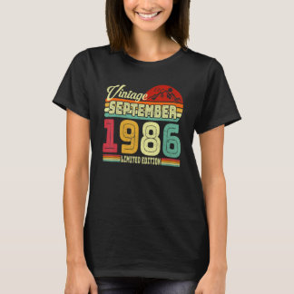 Camiseta Viejo cumpleaños número 36 desde septiembre de 198