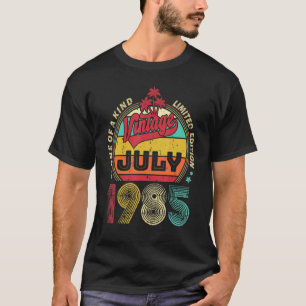 Camiseta Viejo cumpleaños número 37 desde julio de 1985