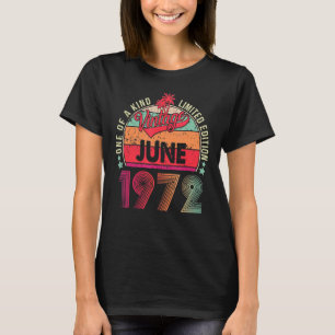 Camiseta Viejo cumpleaños número 50 desde junio de 1972