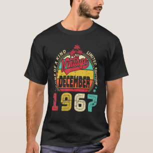 Camiseta Viejo cumpleaños número 55 desde diciembre de 1967