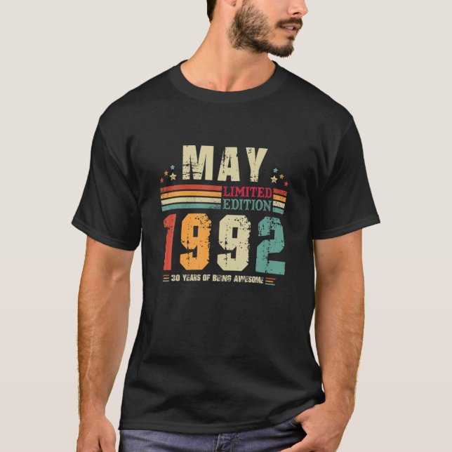 Camiseta Viejo Cumpleaños Retro De 30 Años Impresionante De (Anverso)