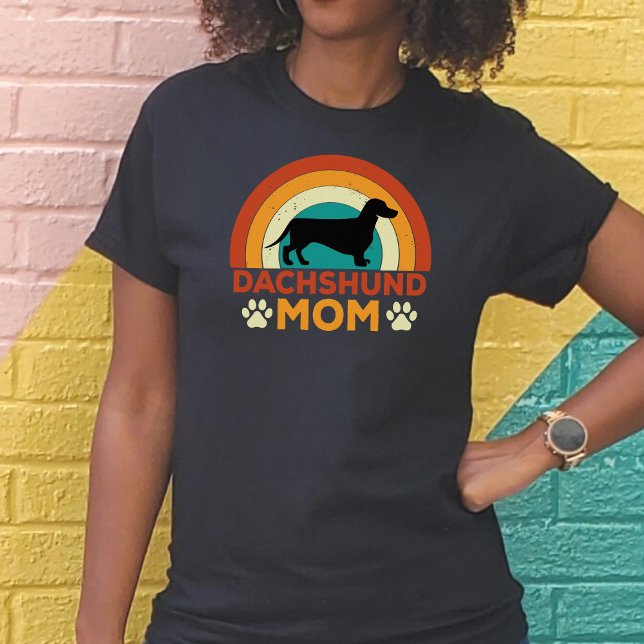 Camiseta Viejo Dachshund Dog Mom Sunset (Subido por el creador)