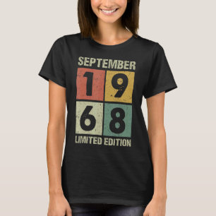 Camiseta Viejo de 54 años Septiembre de 1968 54º cumpleaños