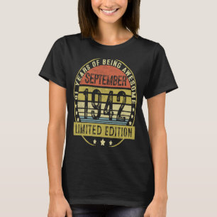 Camiseta Viejo de 81 años Septiembre de 1942 81º cumpleaños
