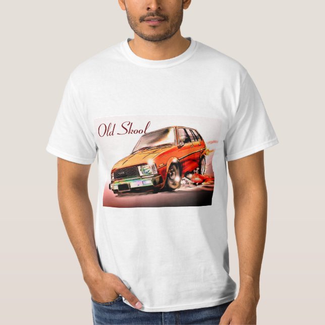 Camiseta Viejo dibujo animado de Skool Toyota Corolla (Anverso)