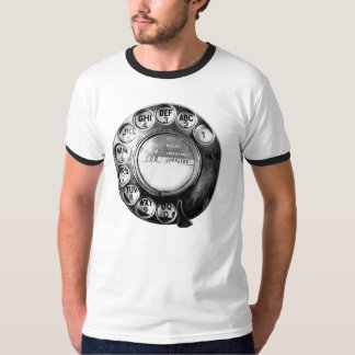 Camiseta Viejo diseño británico del dial de teléfono