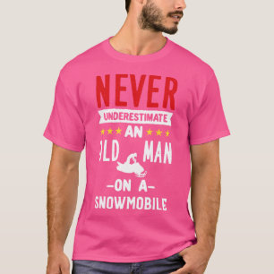 Camiseta Viejo En Campaña De Nieve