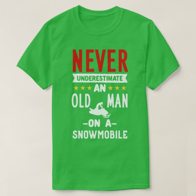 Camiseta Viejo En Campaña De Nieve (Diseño del anverso)