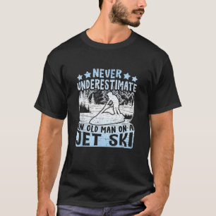 Camiseta Viejo En Un Moto De Jet Ski Vintage