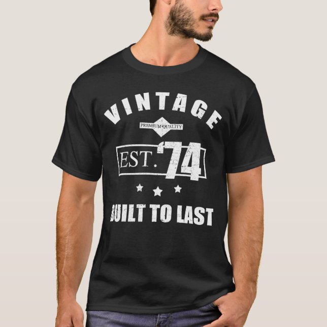 Camiseta Viejo Est. 1974 50 cumpleaños (Anverso)
