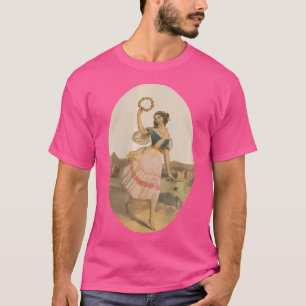 Camiseta Viejo estadio de bailarina de ballet francés de la