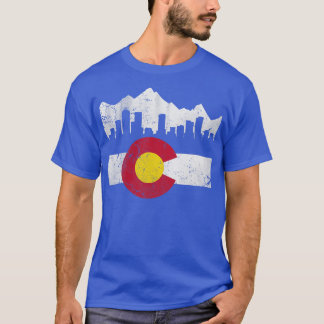 Camiseta Viejo estado de Colorado: Skyline