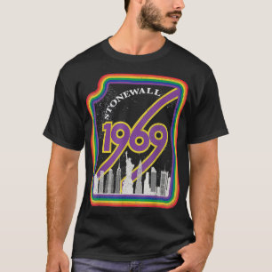 Camiseta Viejo Gay LGBTQ Stonewall 1969 Retro New York Sk