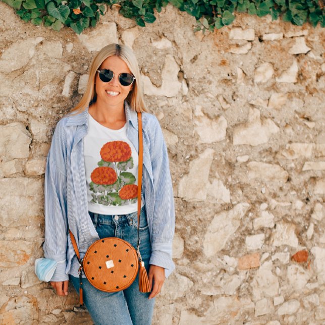 Camiseta Viejo Geranium Trio - floral audaz (Subido por el creador)