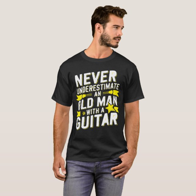 Camiseta Viejo, gran sonido - Guitar Wisdom Tee (Anverso completo)