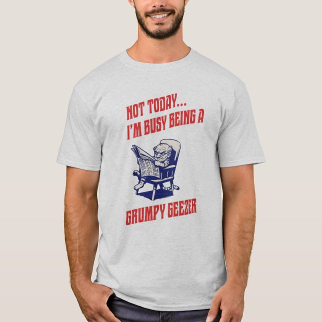 Camiseta Viejo Gruñón Ocupado (Anverso)