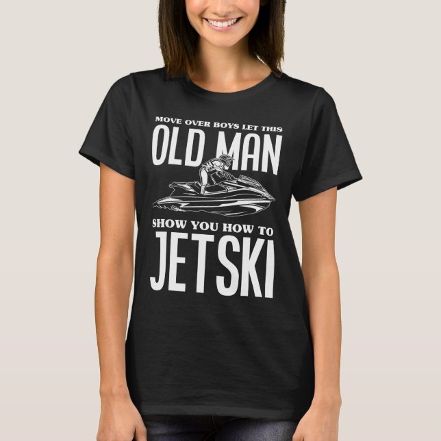 Camiseta Viejo Hombre Cómo Jetski Jet ski Ski Jet Ski (Anverso)