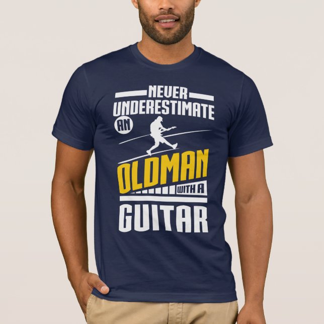 Camiseta Viejo hombre con una guitarra (Anverso)