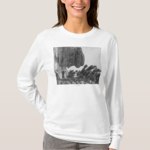 Camiseta "Viejo hombre" del parque cerca de la fotografía