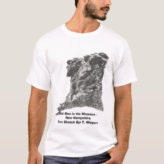 Camiseta Viejo hombre en la montaña - New Hampshire - pluma