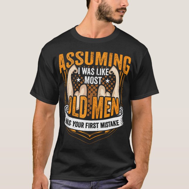 Camiseta Viejo Hombre Halterofilia Construcción de cuerpos  (Anverso)