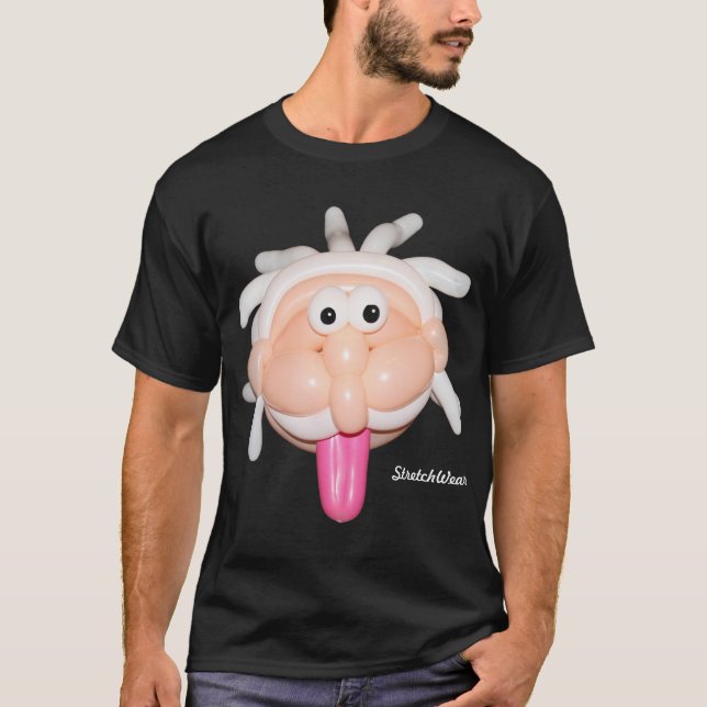 Camiseta Viejo hombre loco del globo (Anverso)