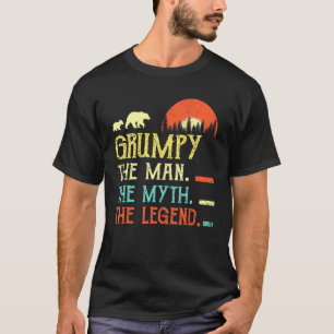 Camiseta Viejo hombre malhumorado mito leyenda papá abuelo