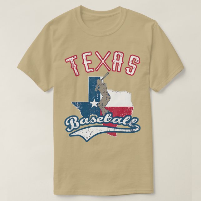 Camiseta Viejo juego de béisbol en TexasDay Retro con probl (Diseño del anverso)