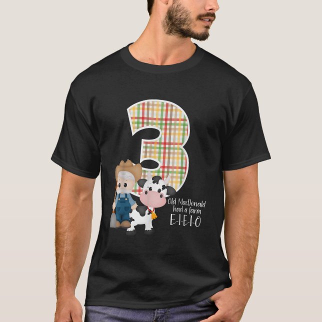 Camiseta Viejo MacDonald tuvo una granja EIEIO Canción de g (Anverso)