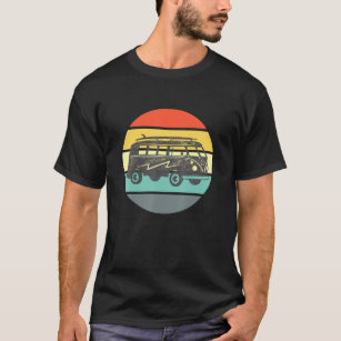 Camiseta Viejo Micro Bus Surf Hippie Vee Dub Van