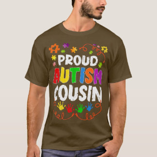 Camiseta Viejo Orgulloso Autismo Primo Rompecabezas Autismo