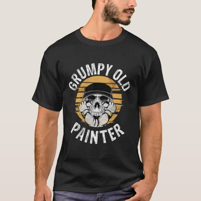 Camiseta Viejo pintor gruñón (Anverso)
