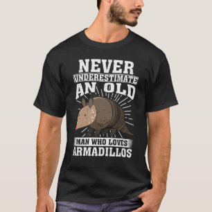 Camiseta Viejo que ama a los armadillos