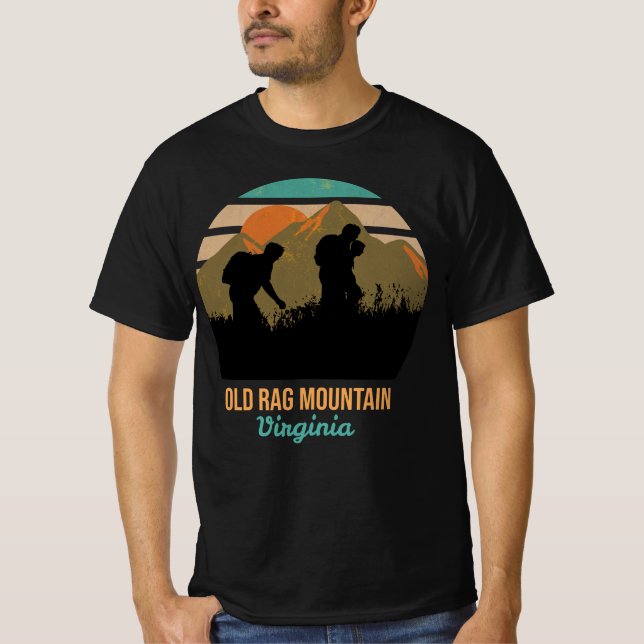 Camiseta Viejo sendero al aire libre Rag Mountain Virginia (Anverso)
