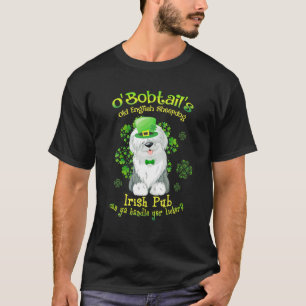 Camiseta Viejo Sheepdog Inglés Funny Irish Pub Lover St Pat