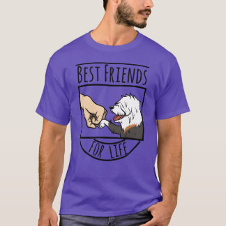 Camiseta Viejo Sheepdog Inglés Mejor familia de Amigos por 