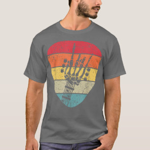 Camiseta Viejo Skeleton Guitarra Rock & Roll de los 70