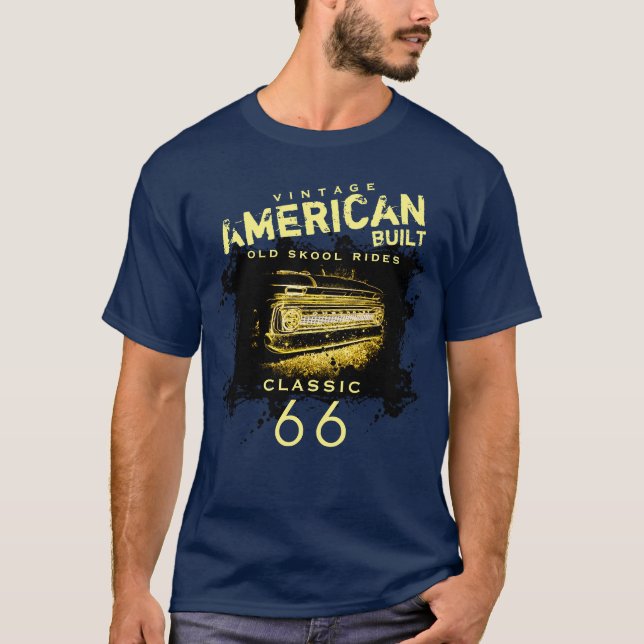 Camiseta Viejo Skool Viejo de los Estados Unidos (Anverso)