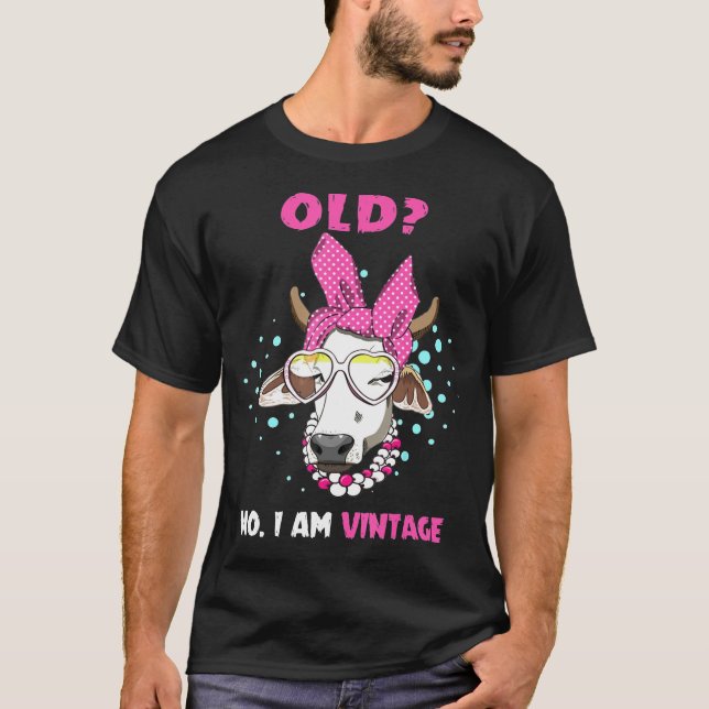 Camiseta Viejo Soy Vintage Cow (Anverso)
